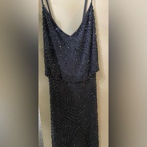Adrianna Papell Beaded Blouson Dress